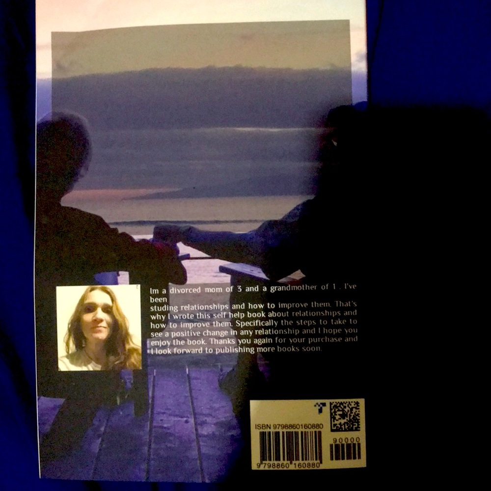 A book that I wrote about relationships and it’s instory form.It’s also onAmazon